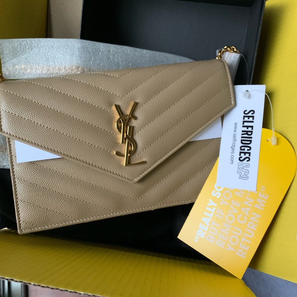 Saint Laurent Envelope Wallet on Chain